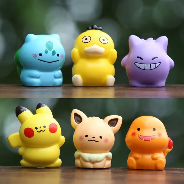 TAKARA TOMY Pokémon Dream Team Serie, Relief-Figuren, 6-teiliges Set - Bild 1
