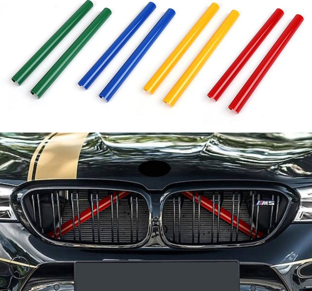 YaLumei Kühlergrill Streifen Trim Zubehör für BMW 1 3 4 5 6 7 Serie F20 F21 F30 F31 F34 F32 F33 F36 G30 G31 G32 G11 G12 GT - Bild 1
