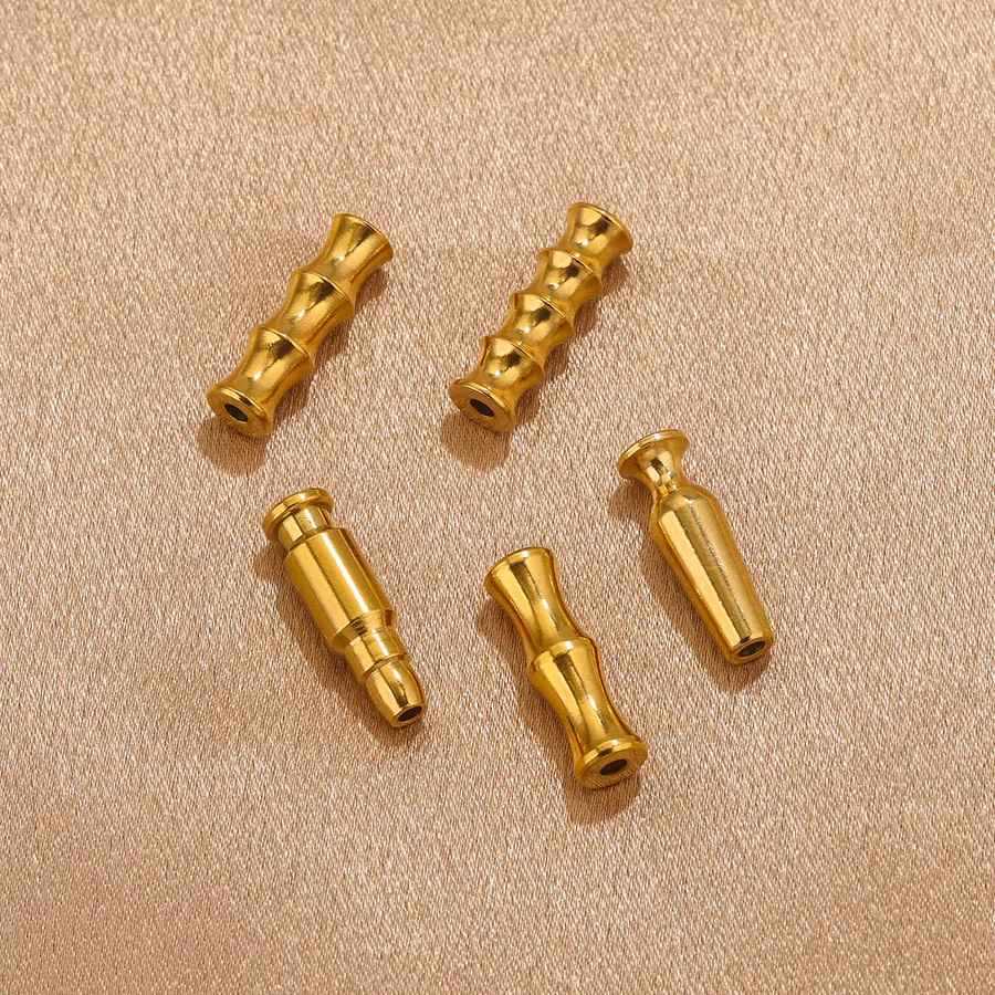 5 Stück Edelstahl Rohr Spacer Perlen, Charms - Bild 3