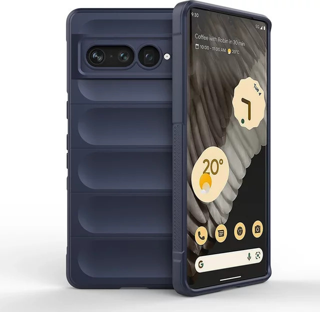 Stoßfeste Anti-Rutsch Schutzhülle für Google Pixel 9 9A 8 Pro XL 7 Pro 6A mit mattem Kameragehäuse in Schwarz oder Blau - Bild 1