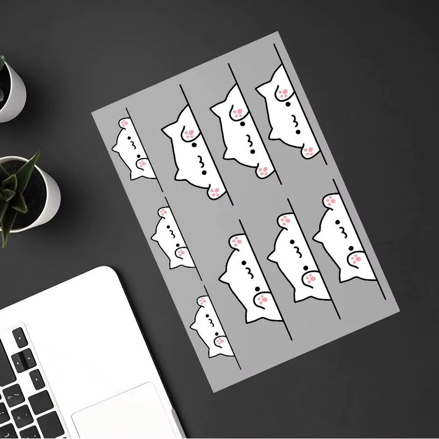 Bongo Cat Aufkleber-Set in Multicolor aus Papier - Bild 3