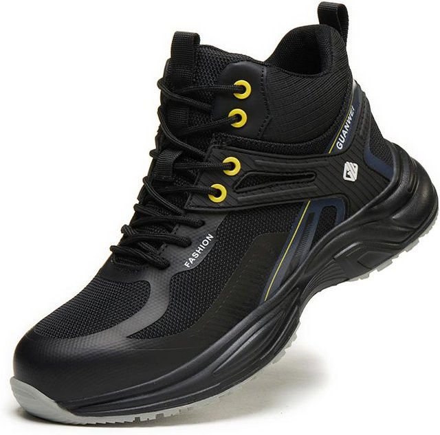 Industrielle Sicherheitsschuhe für Herren in Schwarz mit Stahlkappe und Zealous Sole, Größe 40 - Bild 1