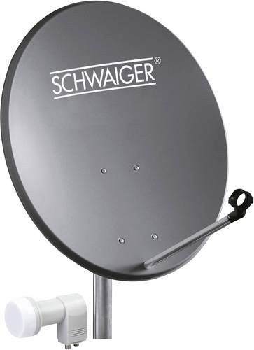 Schwaiger SPI5501SET2 SAT-Anlage ohne Receiver in Grau für 2 Teilnehmer - Bild 1