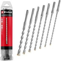 Einhell Hammerbohrer-Satz SDS-plus aus Stahl mit Carbide-Spitze, Farbe Silber, Ø 6-14 mm - Bild 1