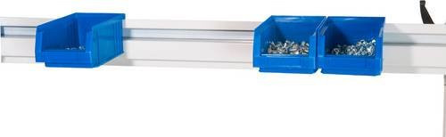 Manuflex ZB3907.5007 Boxenträgerschiene für UNIVERSAL und PROFI in Brillantblau RAL 5007, B/T/H: 174,6 x 0,2 x 10 cm - Bild 1