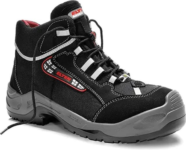 Elten Sicherheitsschnürstiefel Sander Al Esd S3 in Schwarz-Grau-Rot, Größe 45 - Bild 1