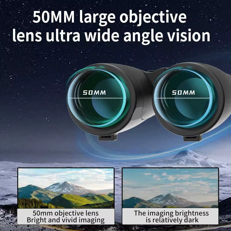 SUNCORE 12x50 HD Hochleistungs-Kompaktfernglas in Schwarz für Vogelbeobachtung und Reisen - Bild 3