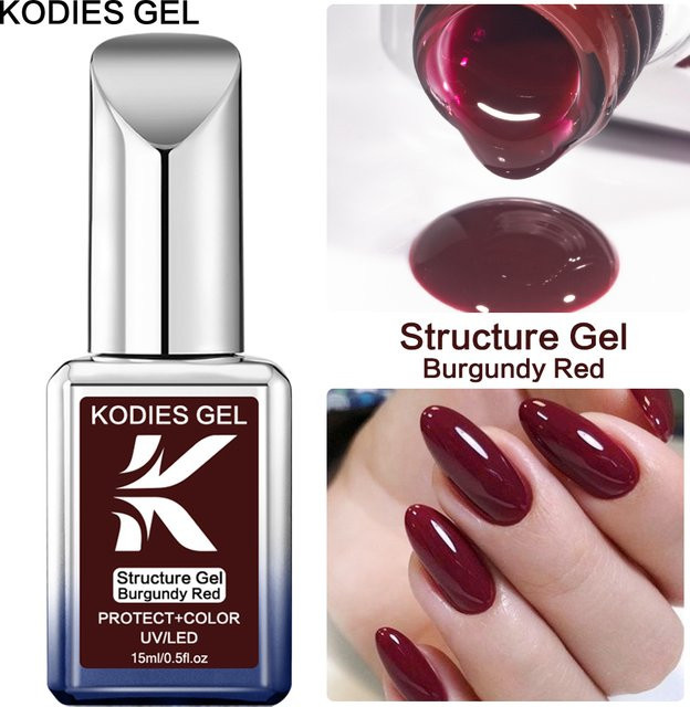 KODIES GEL Nagellack, Winterweinrot, 15 ml - Bild 1
