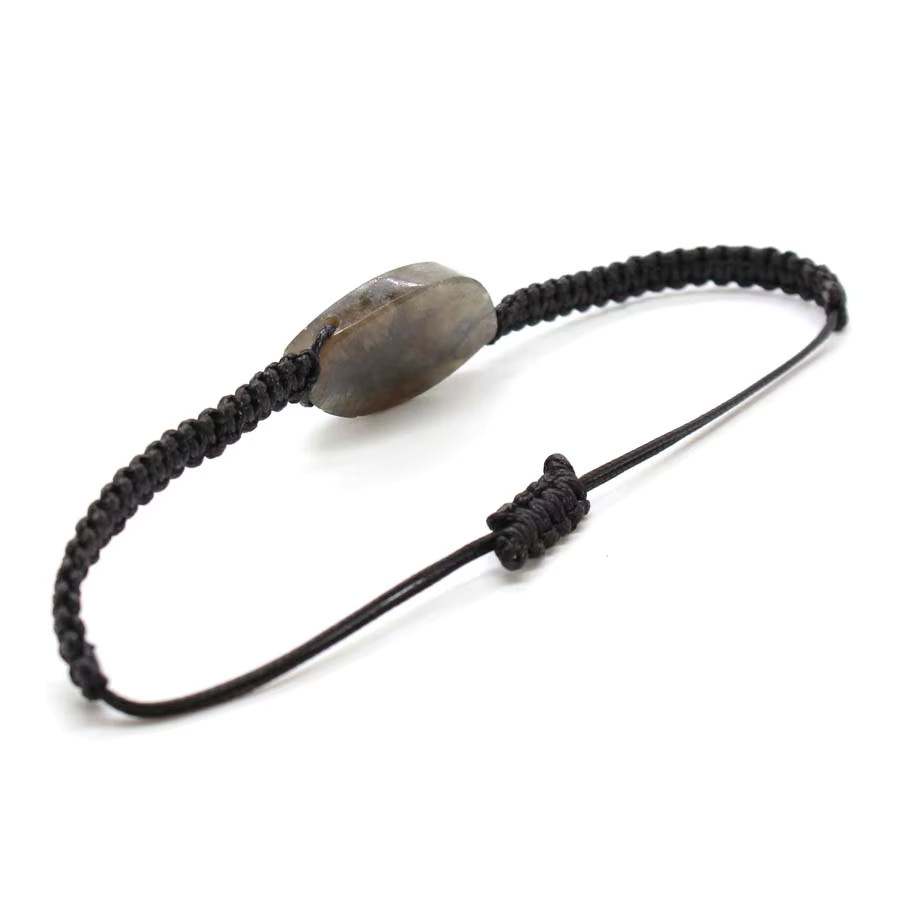 SIDONGSHI Armband, Labradorit Stein, Schwarz, Unisex - Bild 2