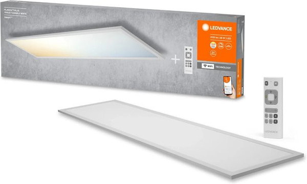 Ledvance Planon Plus Smart WiFi LED Panelleuchte, weiß, dimmbar, B/T/H: 100 x 25 x 5,6 cm