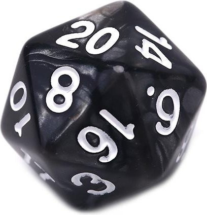 Allbestart D20 Würfel, perlmuttfarben, 1-teiliges Set - Bild 1