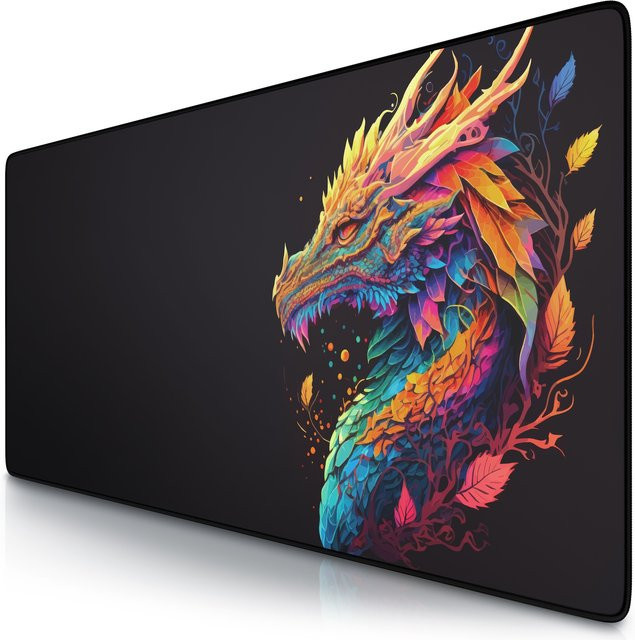 Titanwolf XXL Speed Gaming Mauspad Schwarz B/T: 900 x 400 mm - Bild 1
