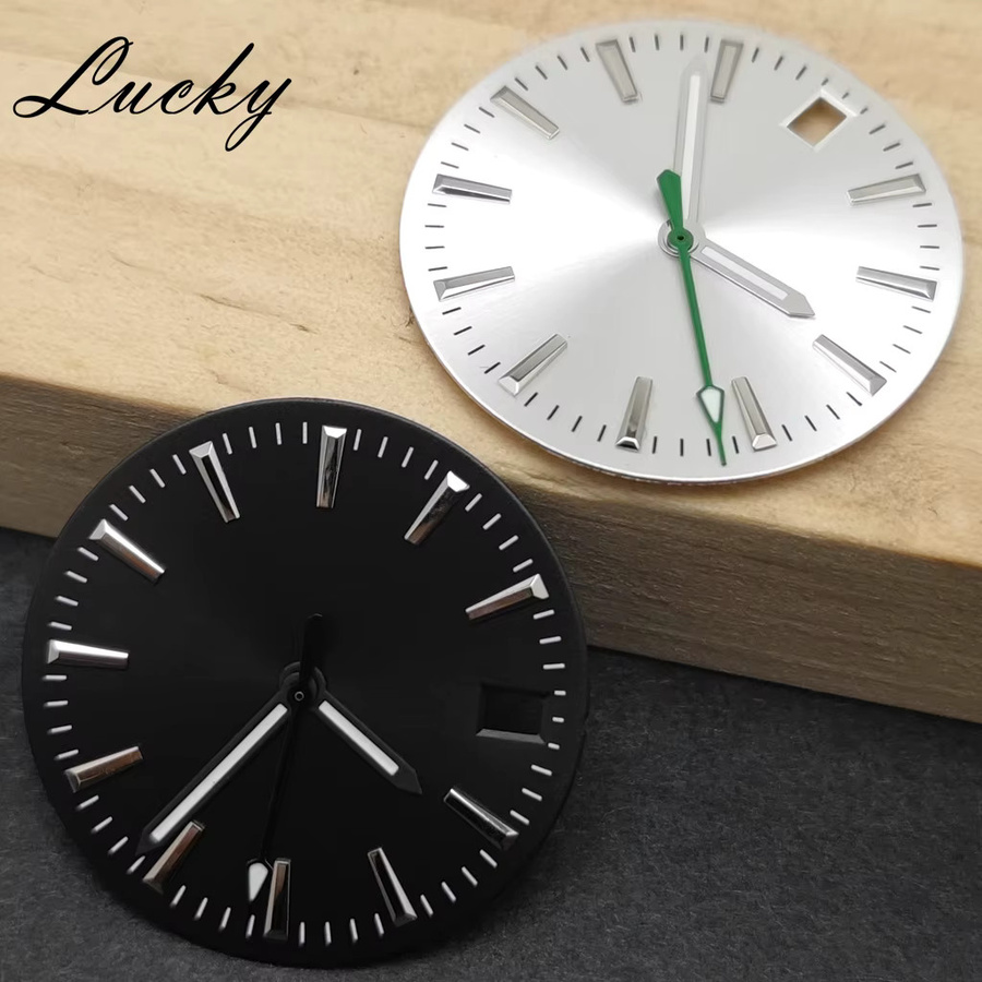 MUZHI Zifferblatt Set, 28,5 mm, Grün Leuchtend, Unisex - Bild 3