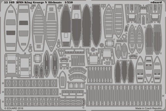 Tamiya HMS King George V - Lifeboats, Fahrzeuge, Grau - Bild 1