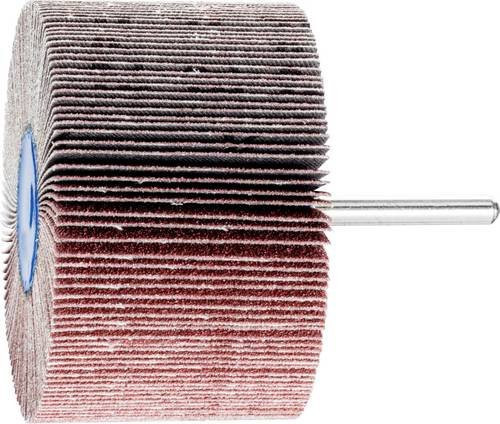 PFERD Korund Fächerschleifer A80 für Feinschliff und Finish, Durchmesser: 80 mm, Breite: 50 mm, Schaft-Ø: 6 mm, 10 Stück, Braun - Bild 1