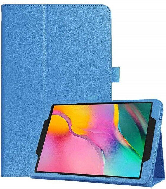 Klappbare Schutzhülle für Samsung Galaxy Tab A 10,1 2019 SM-T510 T515 mit Ständerfunktion und Anti-Staub-Schutz in Hellblau - Bild 1