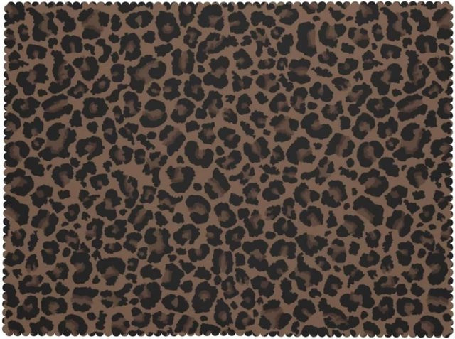 Waschbare Tischdecke mit Leopardenmuster von JMG Household Supplies in Braun und Schwarz, Rechteckig, B: 160 cm, T: 220 cm - Bild 1
