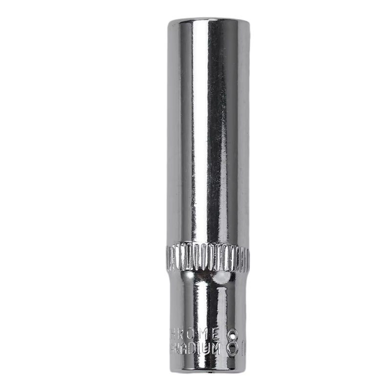 VIBRATITE Metrisches langes Chrom Steckschlüsselsatz 1/2 Zoll mit Sechskant-Steckdosen von 4 mm bis 14 mm in Silber - Bild 3