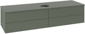 V&B Waschtischunterschrank Antao ohne Frontstruktur in Grau lackiert B/T: 160 x 50 cm - Bild 1