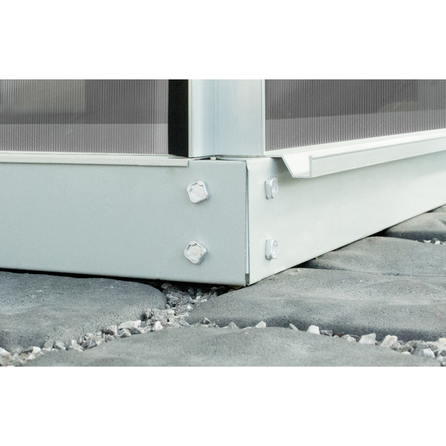 Vitavia Stahlfundament 3300 für Gewächshäuser Ida und Styx, Alu-Blank, B/T/H: 254 x 128 x 6 cm - Bild 2