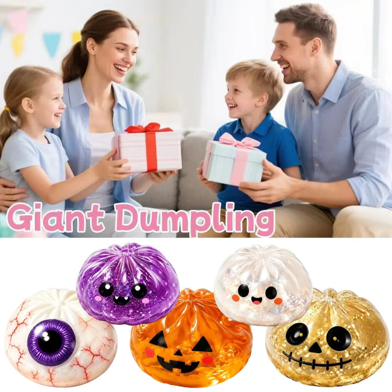 Schylling Halloween Pektin-Dumpling Squishies, Geisterbrötchen-Spielzeug - Bild 6