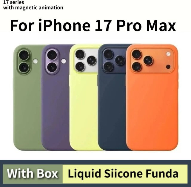 Apple iPhone Air 17 Pro Max MagSafe Hülle aus Flüssigsilikon in Blau - Bild 1