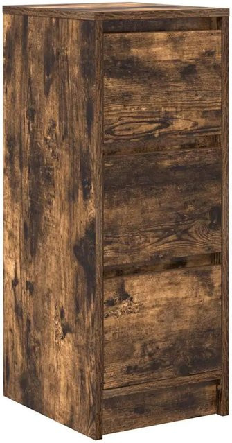 vidaXL Sideboard Räuchereiche Braun aus Holzwerkstoff B/T/H: 29,5 x 34,0 x 76,0 cm - Bild 1