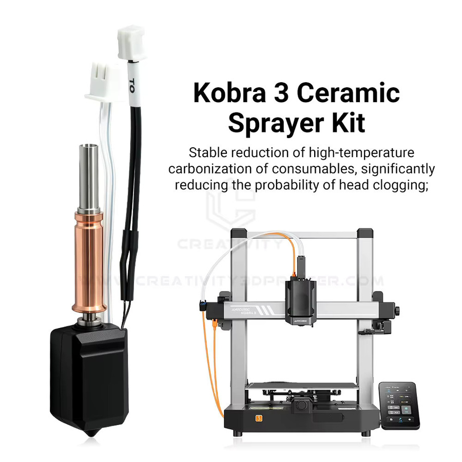 Anycubic Upgrade-Keramik-Hotend-Kit für Kobra 3, Kobra 3 V2 und Kobra 3 Combo mit gehärteter Stahldüse und Bimetall-Hals - Bild 3