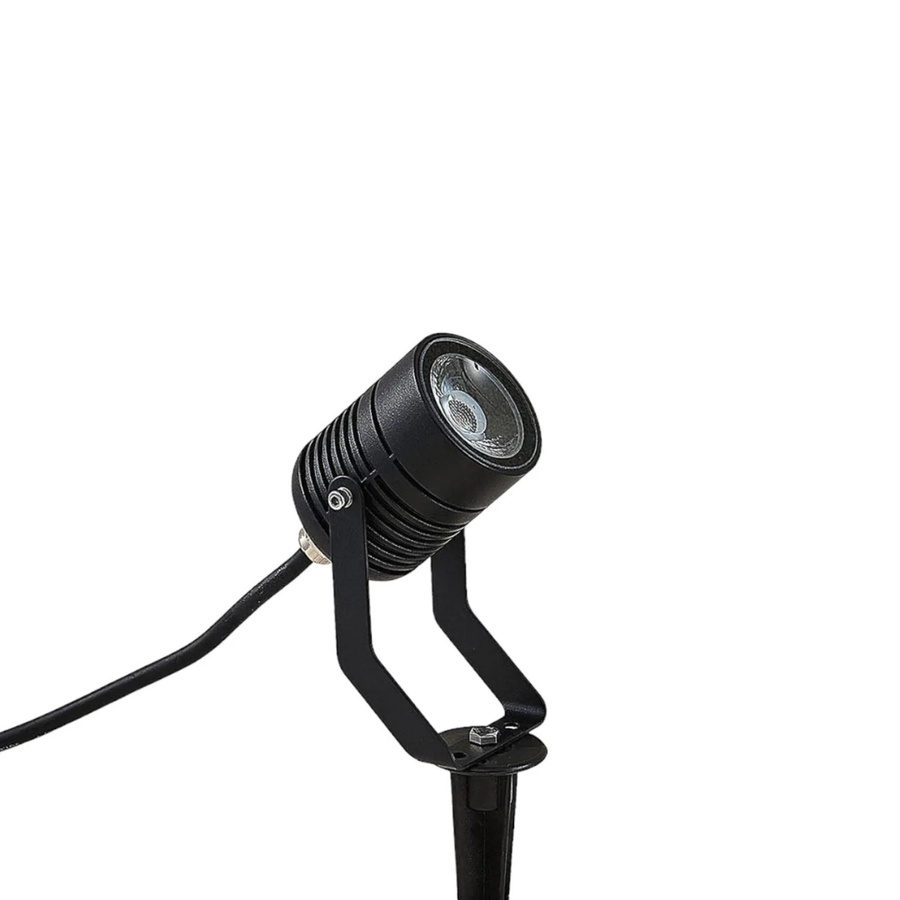 Lindby LED Außenleuchte Maris Modern Schwarz aus Metall mit Erdspieß für den Garten - Bild 2