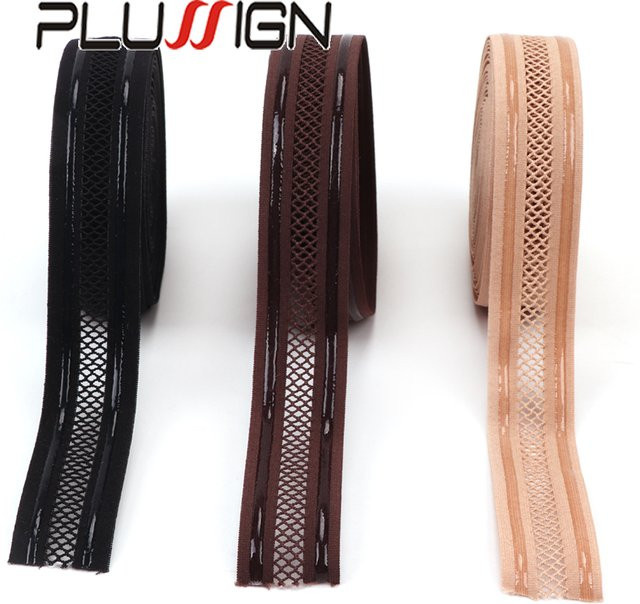 plussign Silikon Anti Slip Mesh Gummiband für Perücken, Unisex - Bild 1