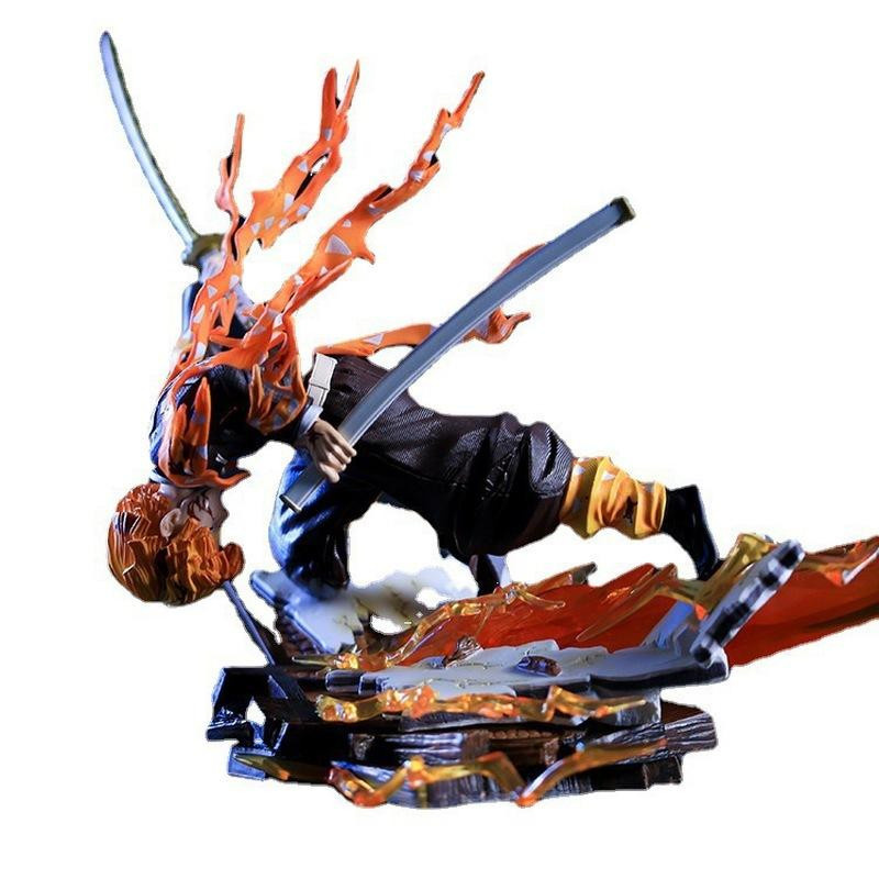 Yiran toy 1 Demon Slayer Zenitsu Agatsuma Actionfigur 28cm - Bild 2