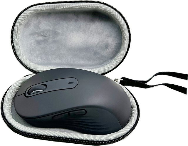 Ersatz-Hartschalen-Reisekoffer für Logitech Signature MX M650L, M750L, M550L und M510 kabellose Maus, Schwarz, Größe L - Bild 1