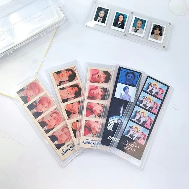 HarPaper Transparente Photo Booth Lesezeichenhüllen aus Kunststoff, Schutzhüllen für Fotobooth-Rahmen, B/H: 5,1 x 15,2 cm - Bild 1