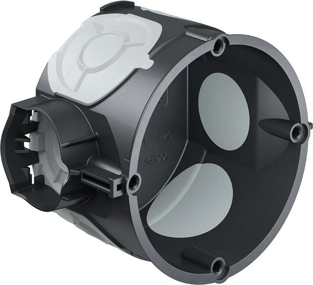 Kaiser Schalterdose 1055-21 Luftdicht Schwarz-Grau Ø 60 mm x 42 mm - Bild 1
