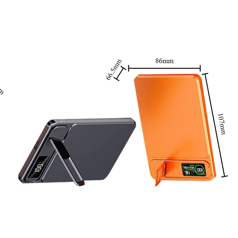 Taepiaai Magnetische Powerbank 20000mAh mit 15W Schnellladung für MagSafe in Orange - Bild 4