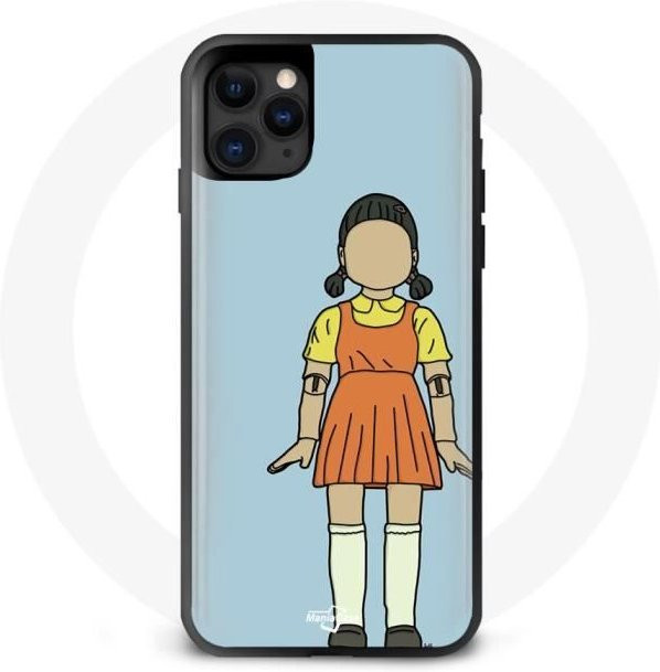 MANIACASE Handyhülle für iPhone 11 Pro mit Squid Game Puppen Design in Multicolour - Bild 1