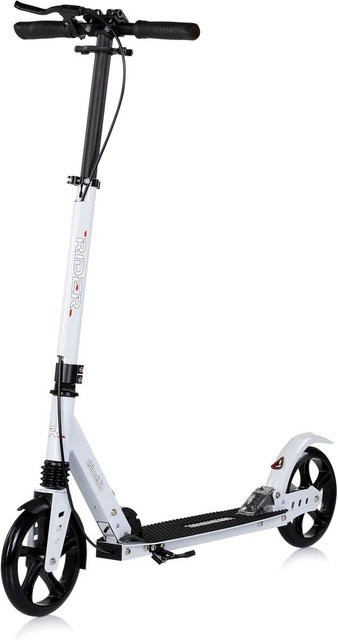 Chipolino Kinderroller Rider weiß mit Aluminiumrahmen ab 8 Jahren - Bild 1