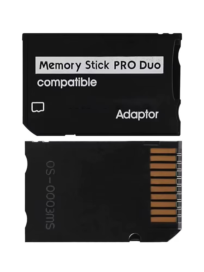Sony Memory Stick Pro Duo Adapter für PSP 1000/2000/3000 Serie, SD auf MS Konverter, Schwarz - Bild 5