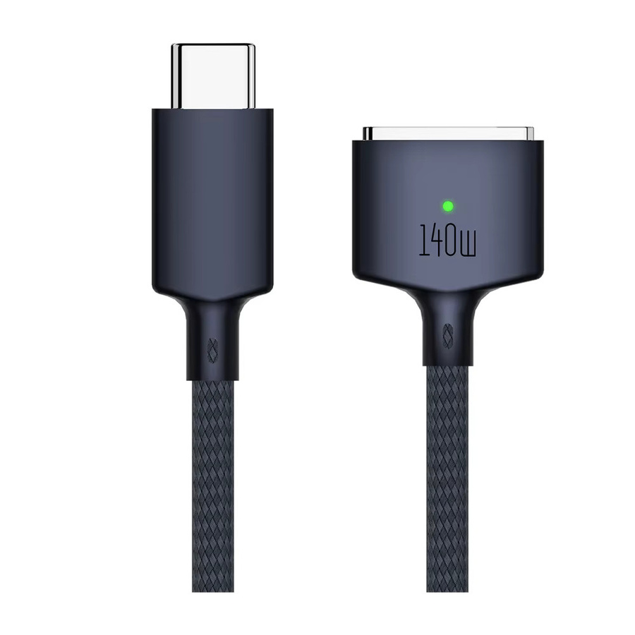 MZX USB Typ C auf MagSafe 3 Magnetisches Ladekabel für MacBook Pro und Air, 140 W, Weiß, Länge: 2 m - Bild 4