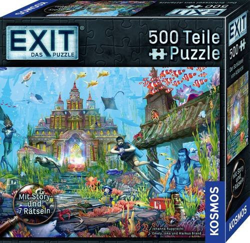 Kosmos EXIT Der Schlüssel von Atlantis Puzzle ab 10 Jahren 500 Teile - Bild 1