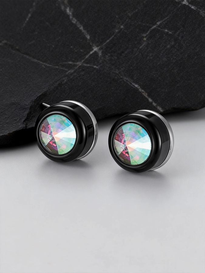mprainbow Ohrstecker Edelstahl, Zirkonia, Herren - Bild 2