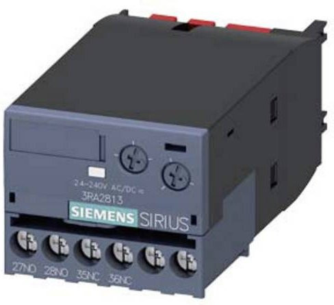 Siemens Hilfsschalter 3RA2813-1FW10 Electronic, Grau, 24 V - Bild 1