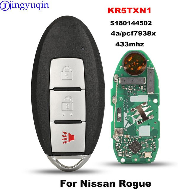 Jingyuqin Smart Auto Schlüssel für Nissan Rogue mit Fernbedienung, 433MHz, 3 Tasten - Bild 1