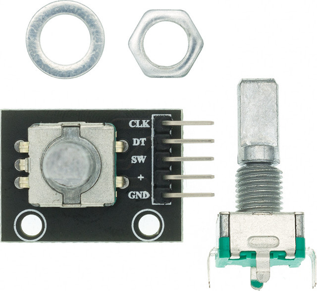 AITEXM ROBOT 360-Grad-Drehgebermodul KY-040 für Arduino Development Board mit Pins - Bild 1