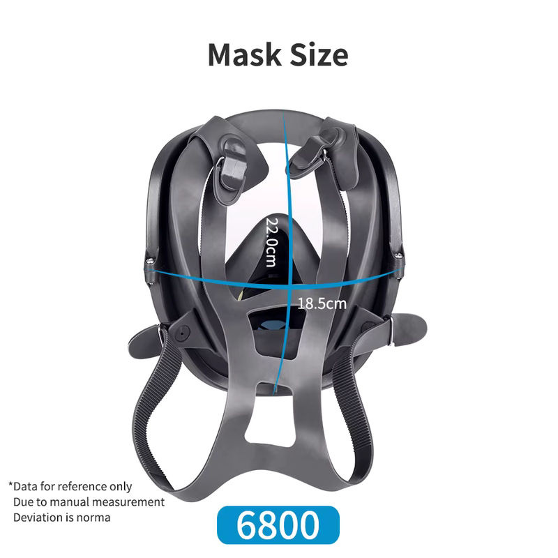 Karocola 6800 Vollgesichts-Atemschutzmaske mit Aktivkohlefilter für den Schutz vor chemischen und nuklearen Gefahren - Bild 2