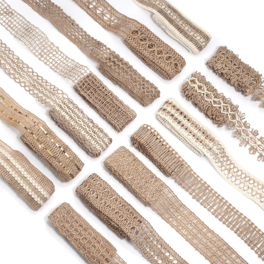 Natürliches Juteband in Beige und Braun für DIY-Handwerk und Geschenkverpackungen, 2 Meter - Bild 2