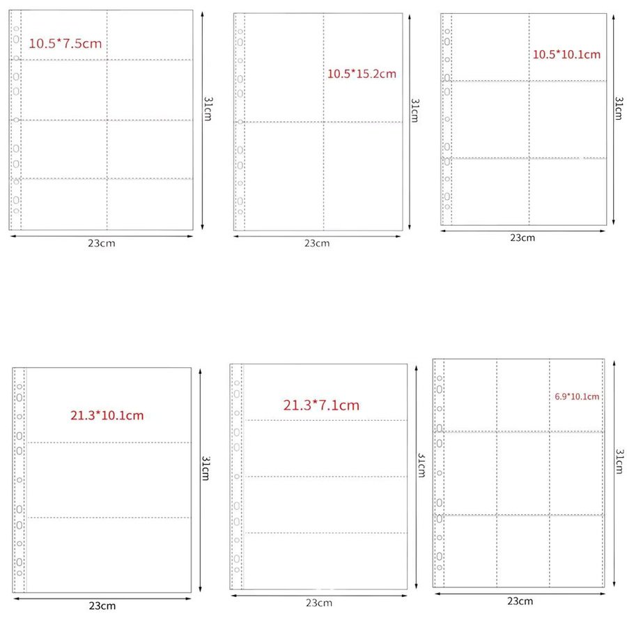 Transparente A4 Fotoalbumhüllen aus Kunststoff für Kpop Fotokarten und DIY Fotoalben - Bild 3
