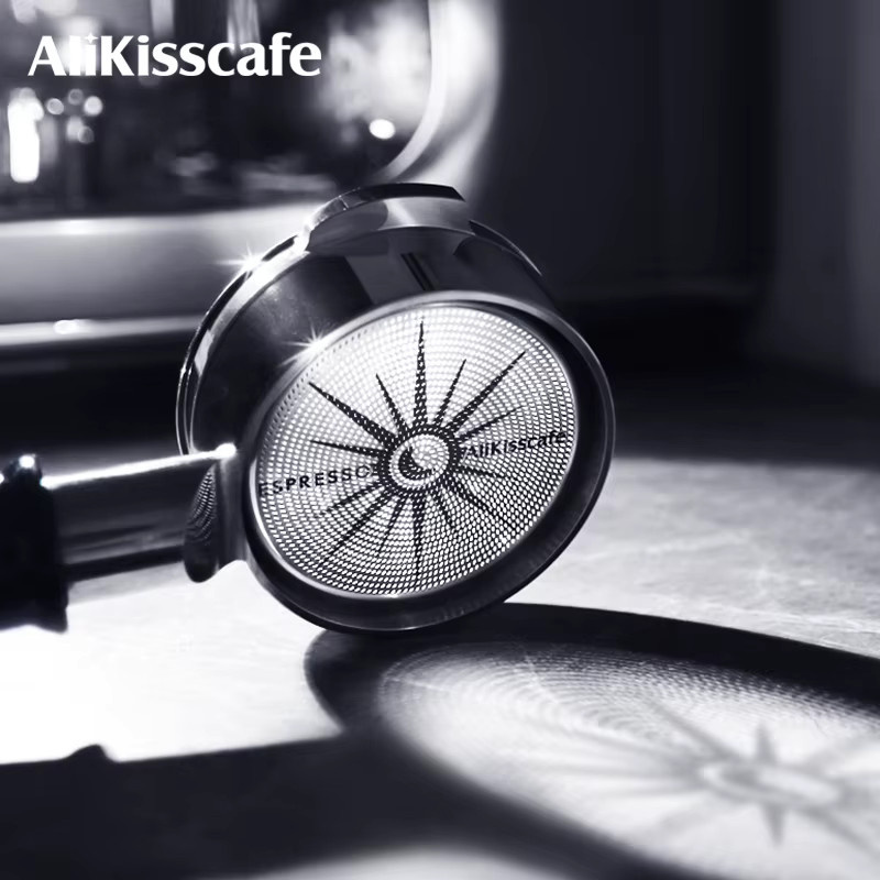 AliKisscafe Kaffeefilterkorb aus Edelstahl in Silber für Delonghi und Breville Siebträger Espresso-Zubehör, Durchmesser: 58,5 mm - Bild 3