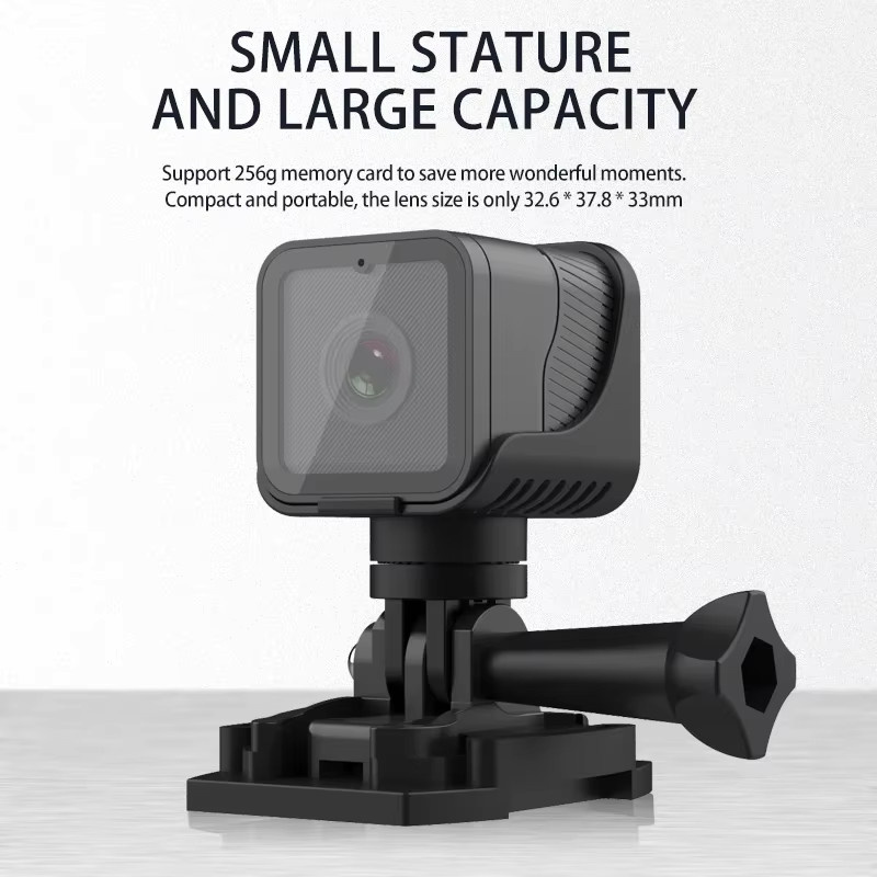 POVCAN Action Camera WiFi Mini-DV Kamera 1080P Schwarz - Bild 5