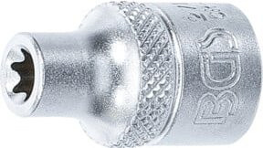 BGS Steckschlüssel-Einsatz E-Profil 2713, Antrieb Innenvierkant 10 mm (3/8 Zoll), Schlüsselweite E7, Silber - Bild 1